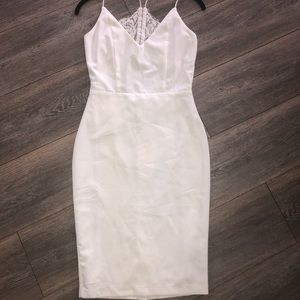 L’ATISTE By Amy white dress with back lace detail